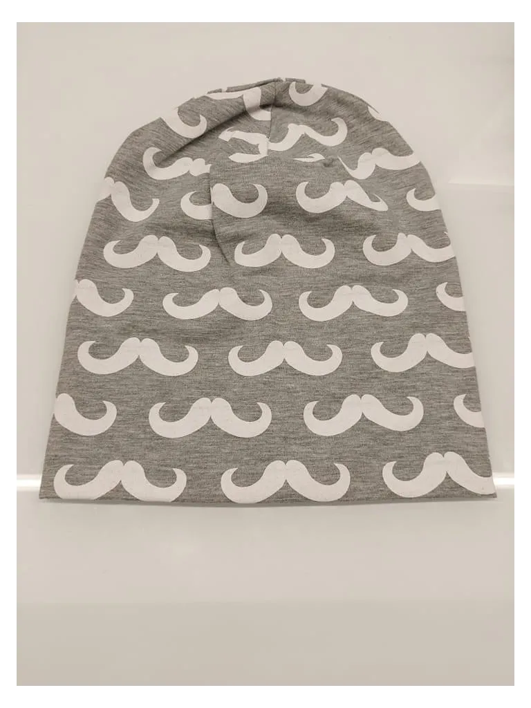 Damen Cap mit Schnurrbart-Print