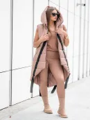 Asymmetrisches ärmelloses Top mit hochwertigen Bändern