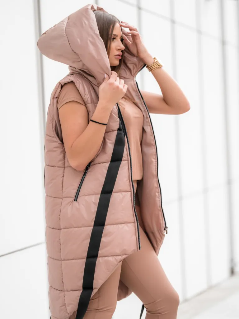 Asymmetric Sleeveless Top with Premium Quality Tapes
