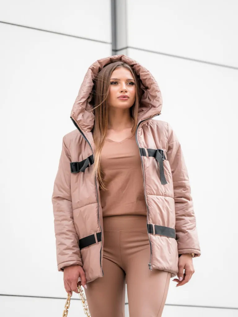 Kurzjacke mit Zierbändern in Premium-Qualität