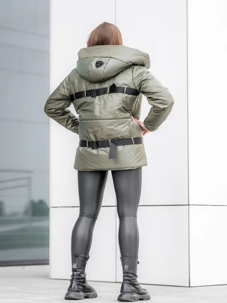 Kurtka z taśmami Premium - khaki
