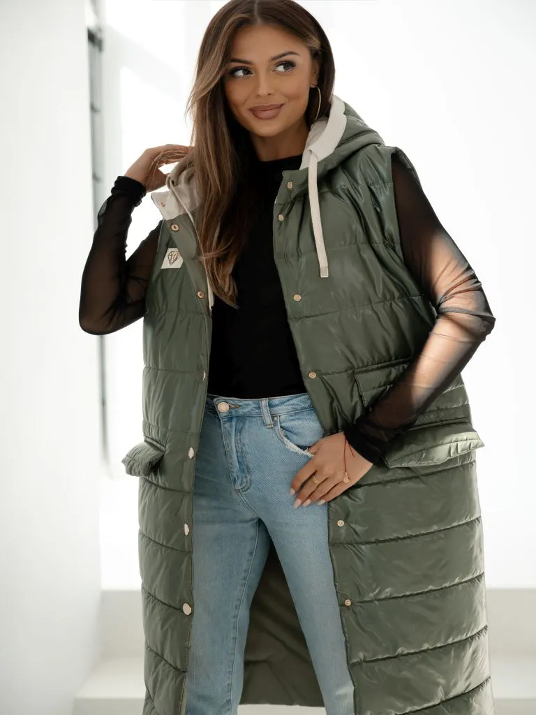 Grand Long Vest - chaki