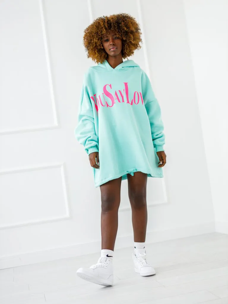 Mikina You Say Love - Mint