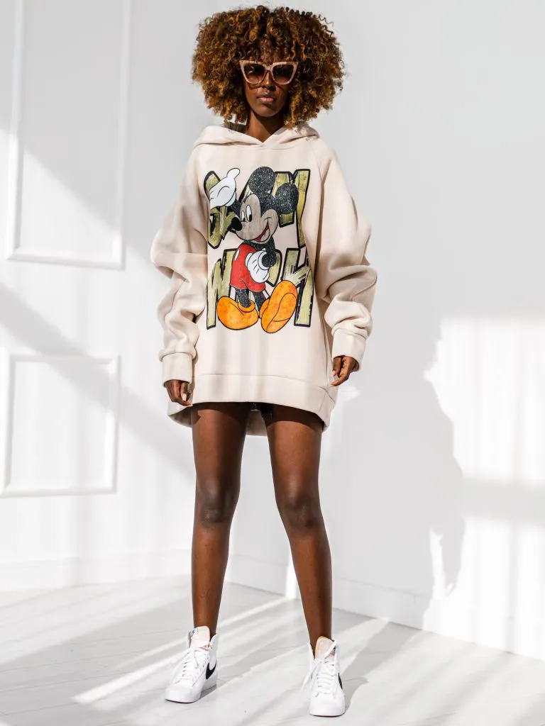 Hurt - Bluza damska z kapturem - Micky - Beżowa