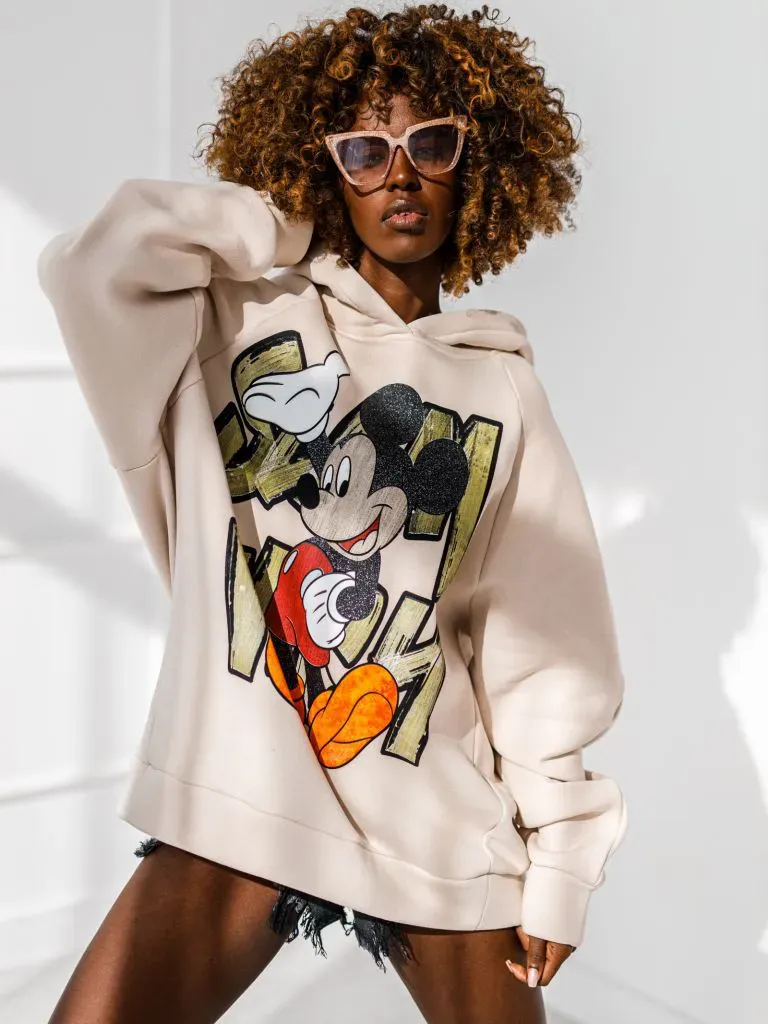 Hurt - Bluza damska z kapturem - Micky - Beżowa
