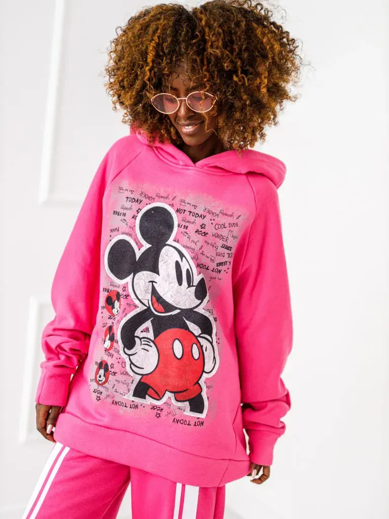 Mikina s kapucňou - Micky II - Fuchsia