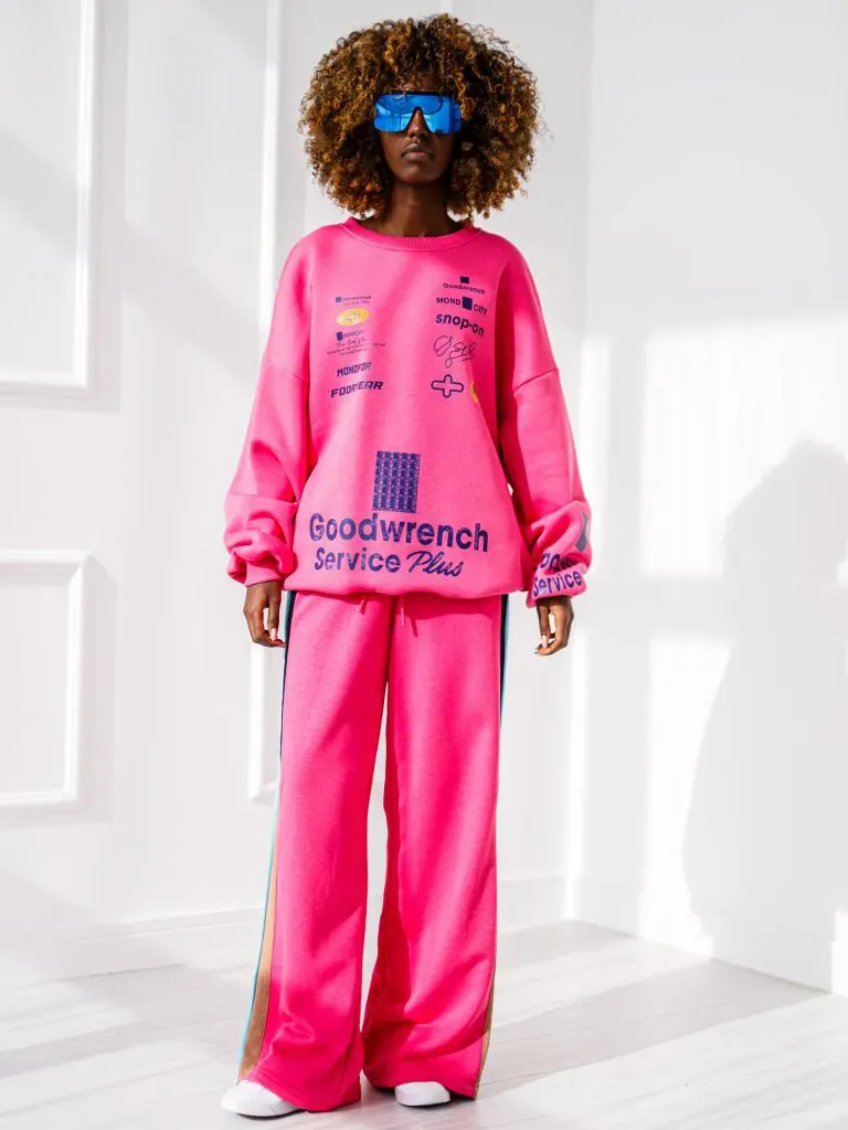 Großhandel - Mixy Sweatshirt - Fuchsia