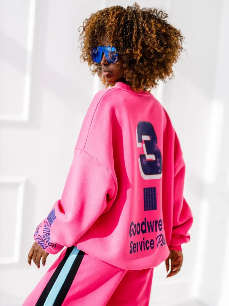 Großhandel - Mixy Sweatshirt - Fuchsia
