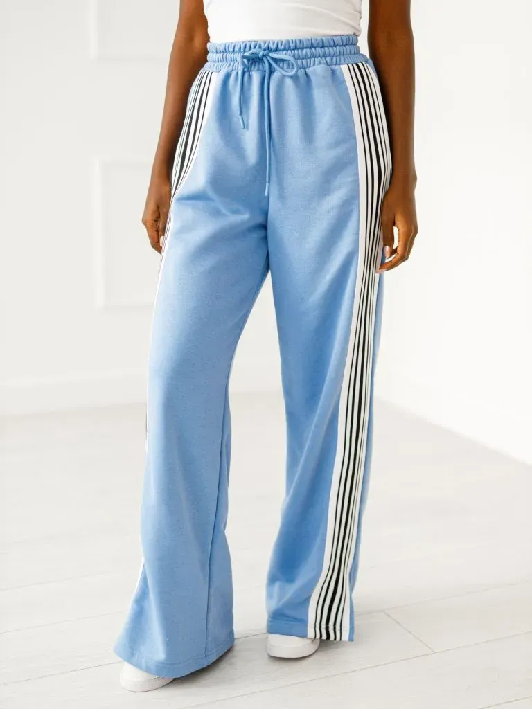 Jogginghose mit Elastikbund – Blau