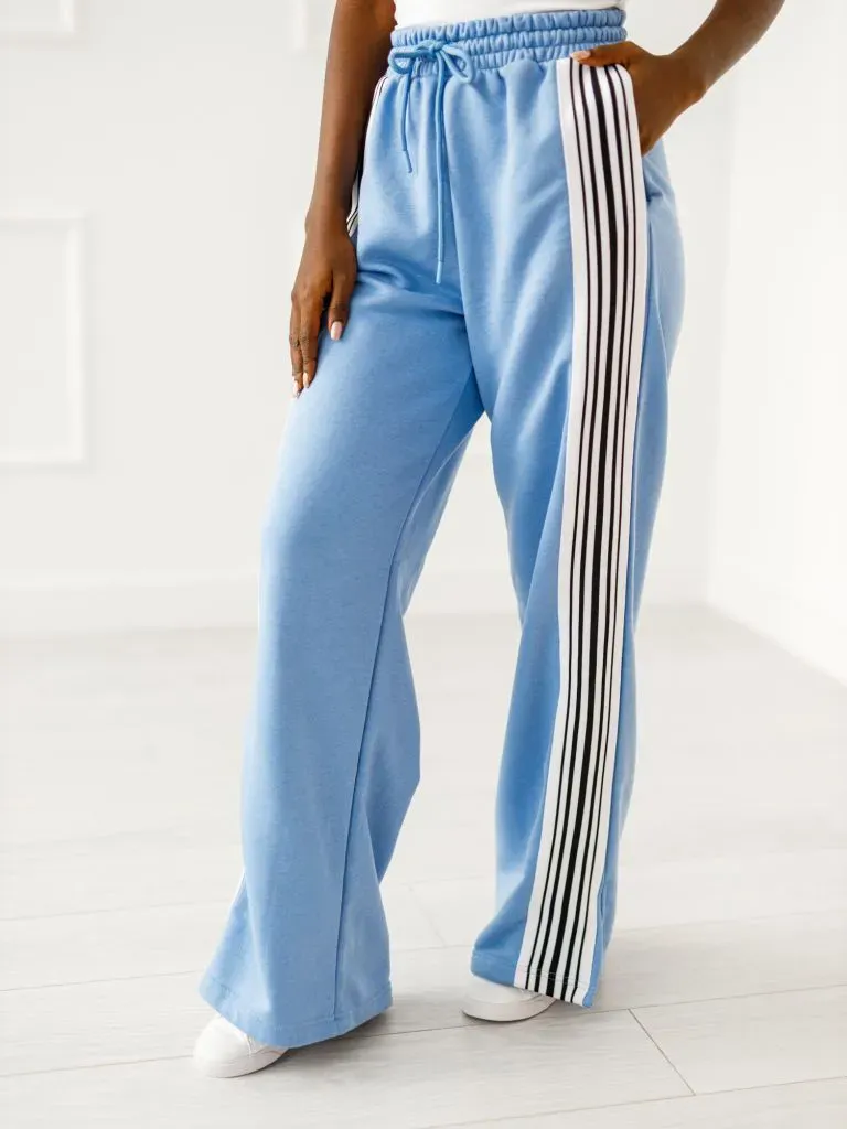 Jogginghose mit Elastikbund – Blau