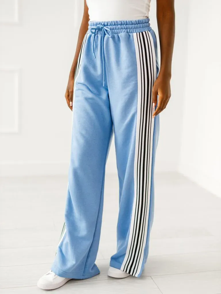 Jogginghose mit Elastikbund – Blau