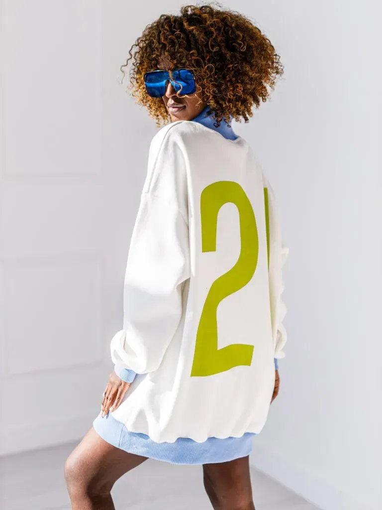 Forever 21 mikina - Ecru