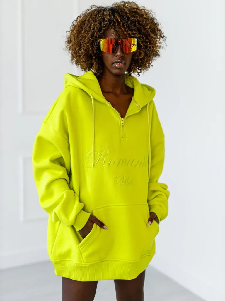 Romantic sweatshirt - lime