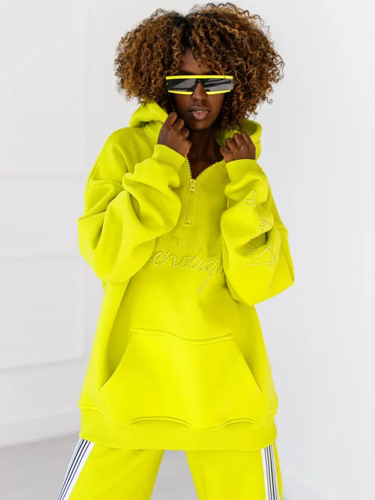 Bluza You Are Enough - Limonka