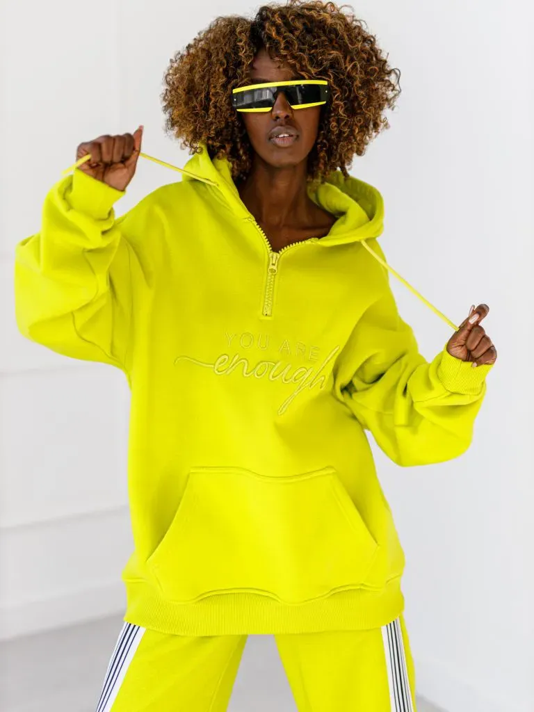 Bluza You Are Enough - Limonka