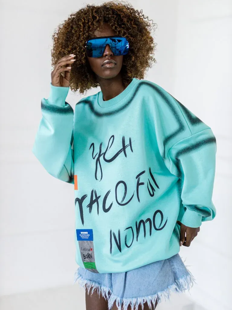 Wholesale - Women's hoodie - Micky - Mint