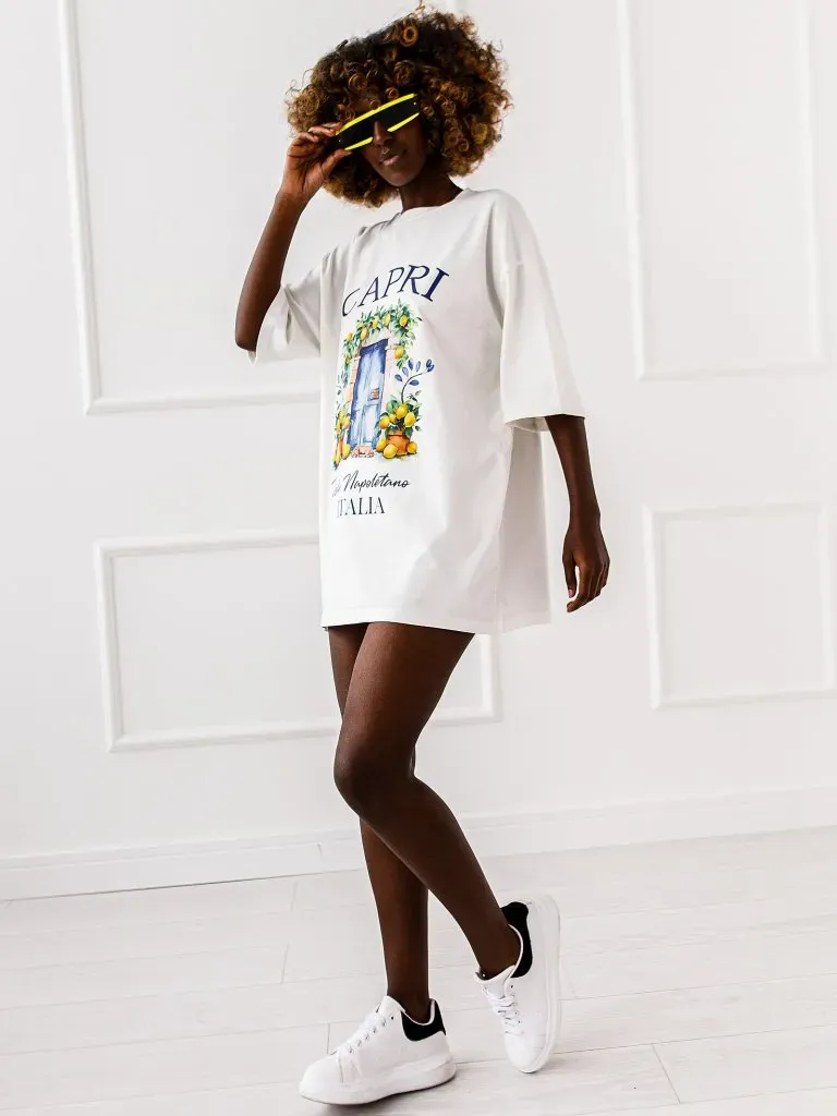 T-shirt Capri - Biały