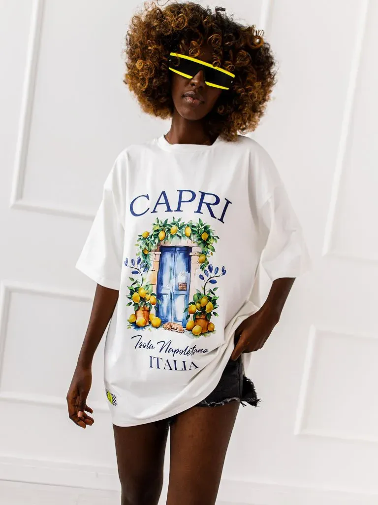 T-shirt Capri - Biały