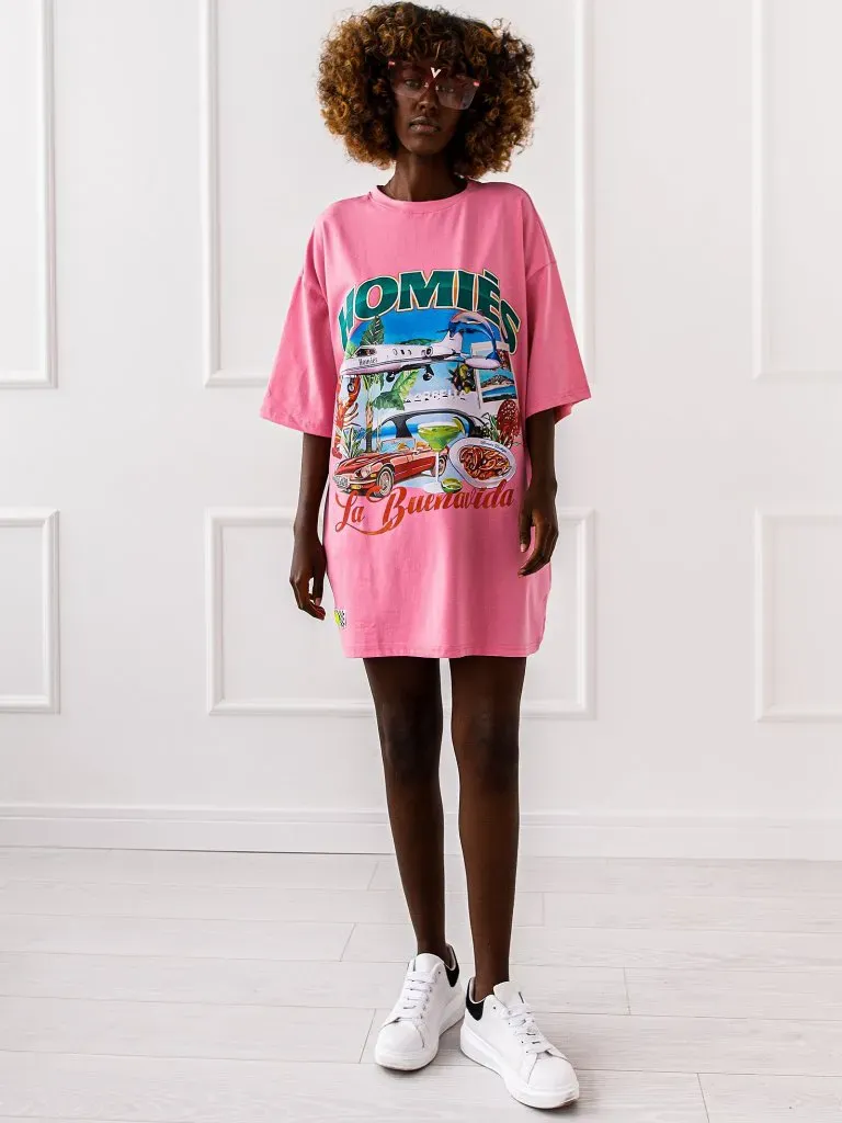 T-shirt Marbella - Różowy