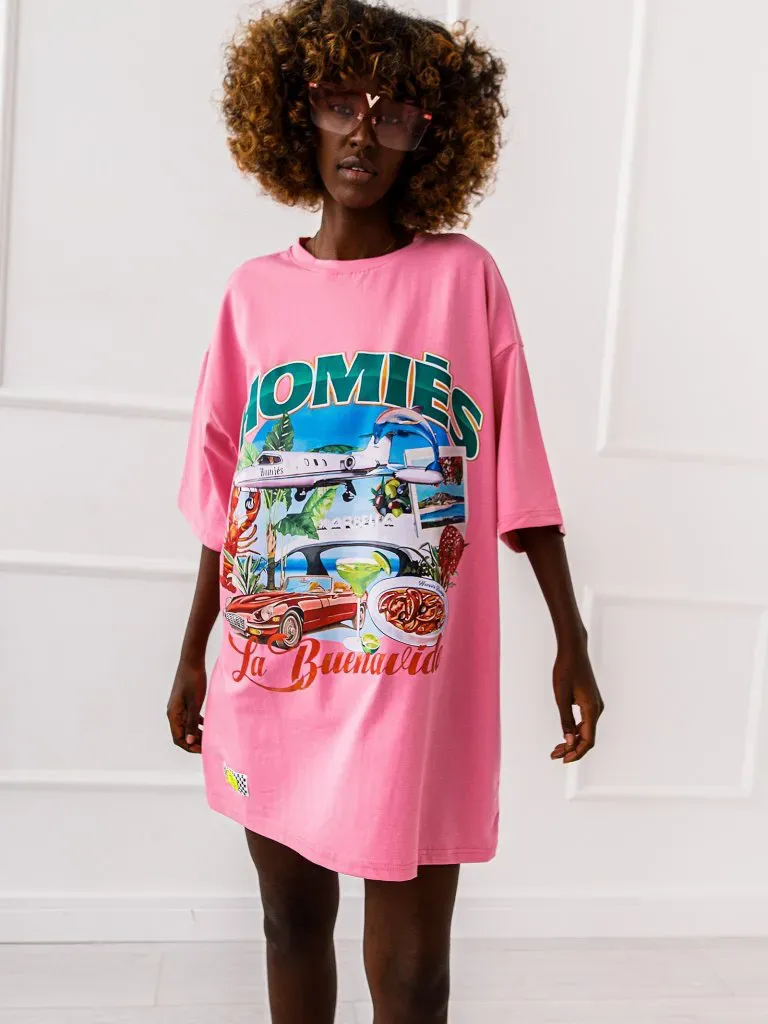 T-shirt Marbella - Różowy