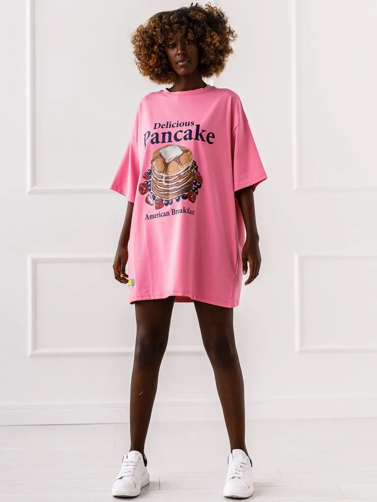 T-shirt Pancake - Różowy