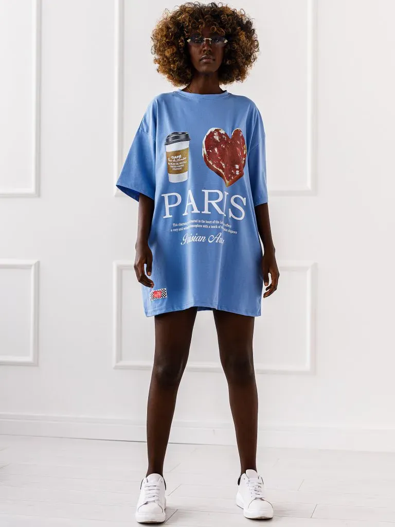 T-shirt Aroma - Niebieski