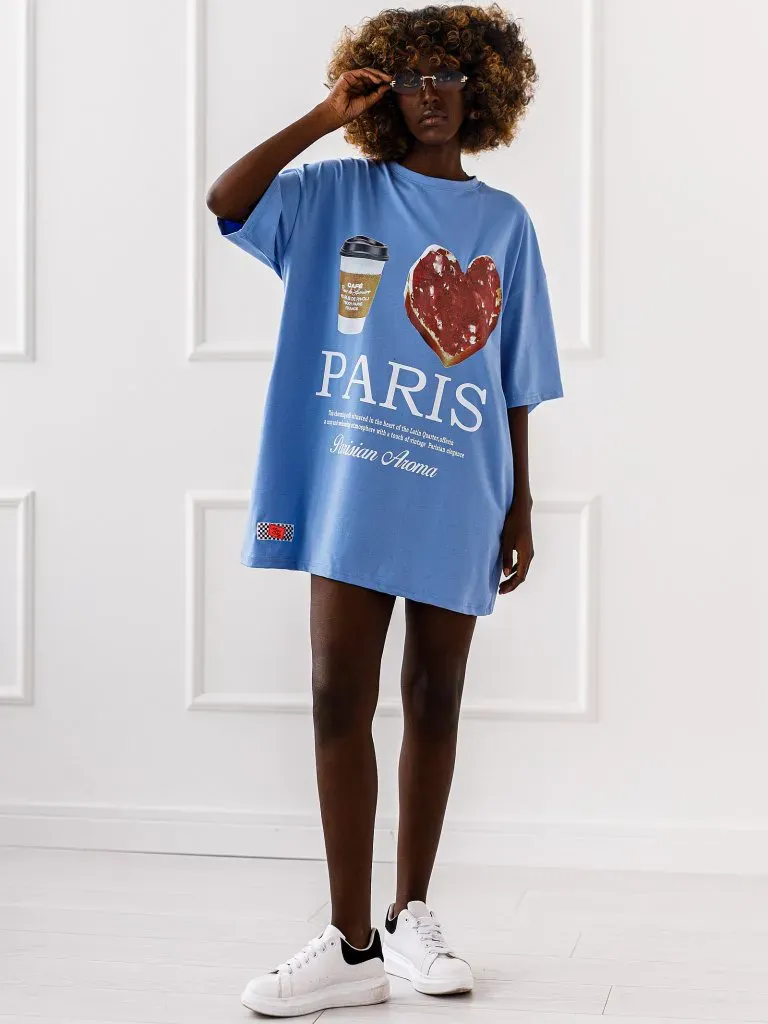 T-shirt Aroma - Niebieski