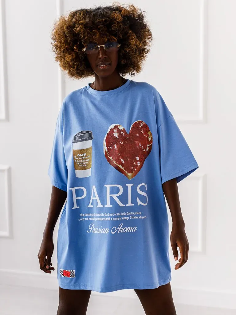 T-shirt Aroma - Niebieski