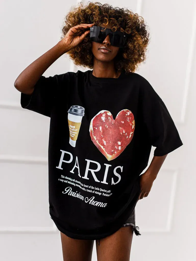 T-shirt Aroma - Czarny