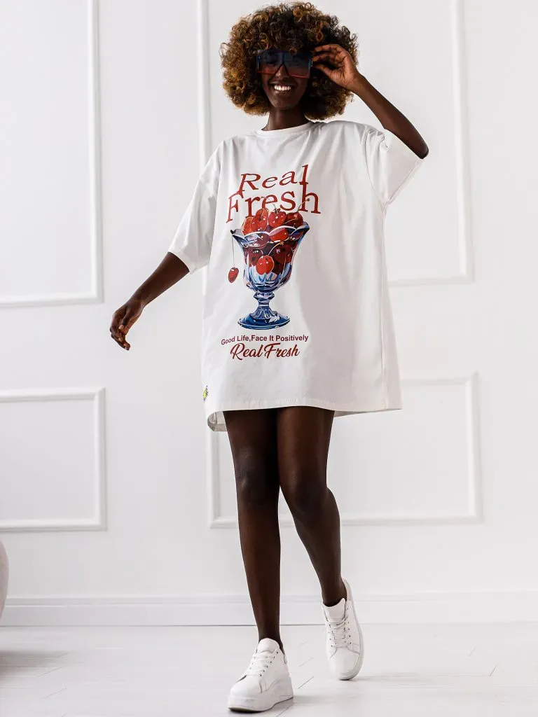 T-shirt Real Fresh - Ecru