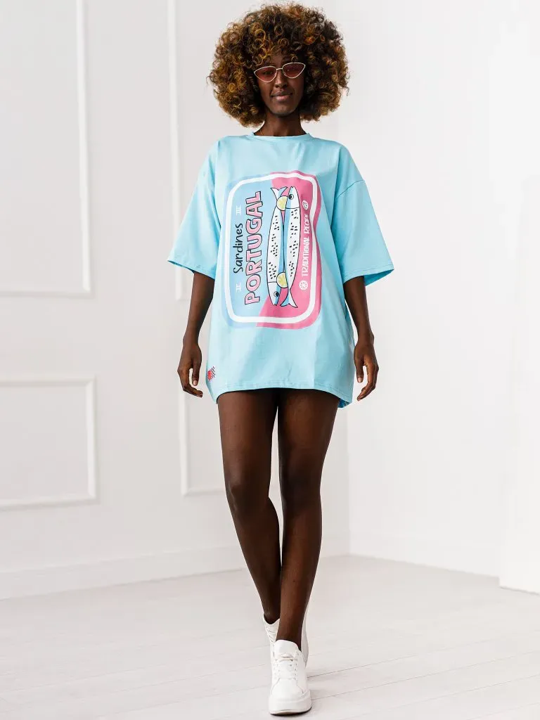 T-shirt Portugal - Błękitny