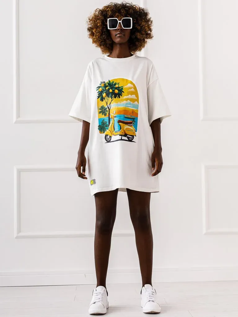 T-shirt Vespa - Ecru