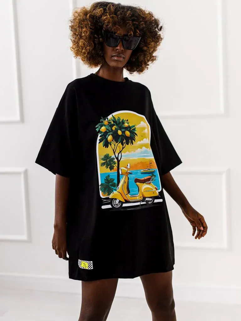 T-shirt Vespa - Czarny