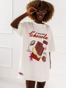 T-shirt Chcolate - Ecru