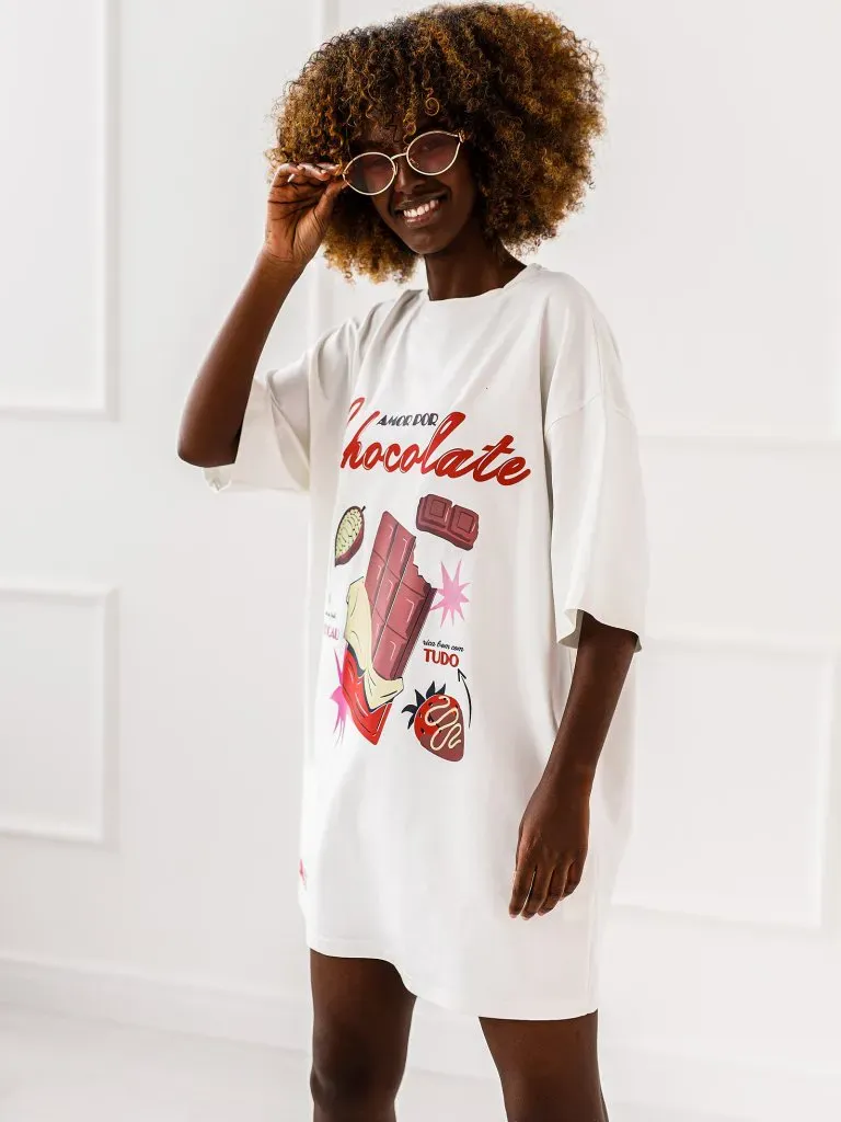 T-shirt Chcolate - Ecru