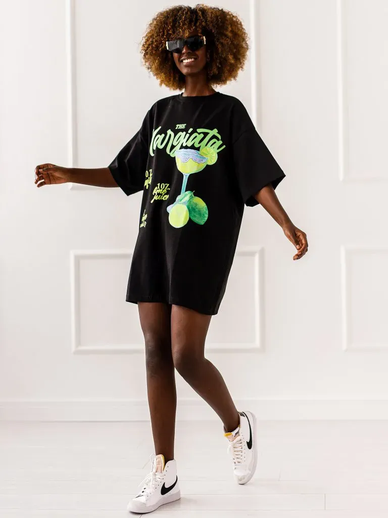 T-shirt Margarita Mood - Czarny