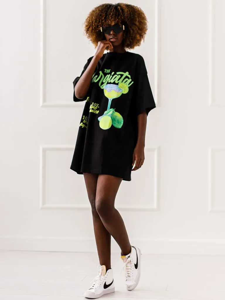T-shirt Margarita Mood - Czarny