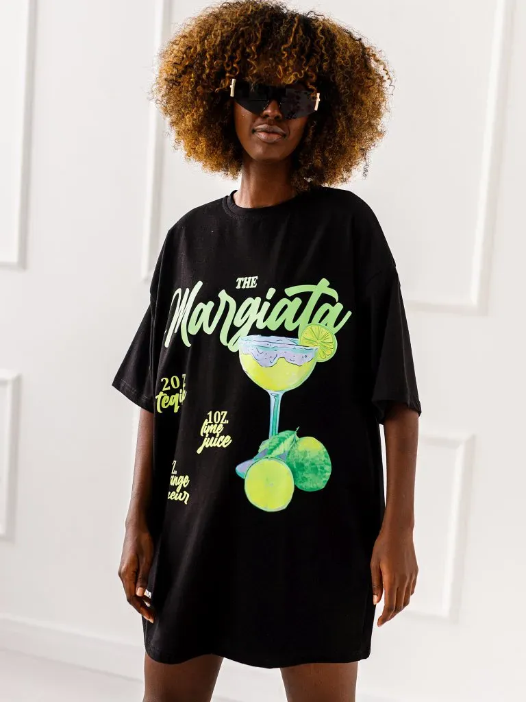 T-shirt Margarita Mood - Czarny