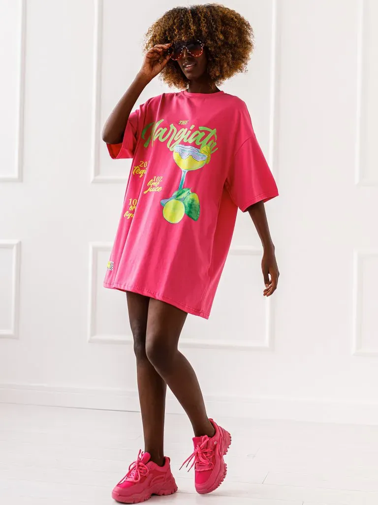 T-shirt Margarita Mood - Fuksja