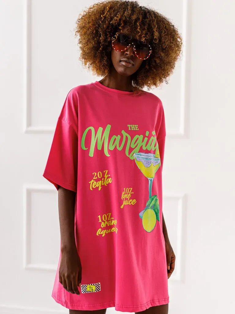 T-shirt Margarita Mood - Fuksja