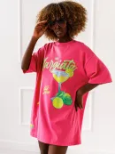 T-shirt Margarita Mood - Fuksja