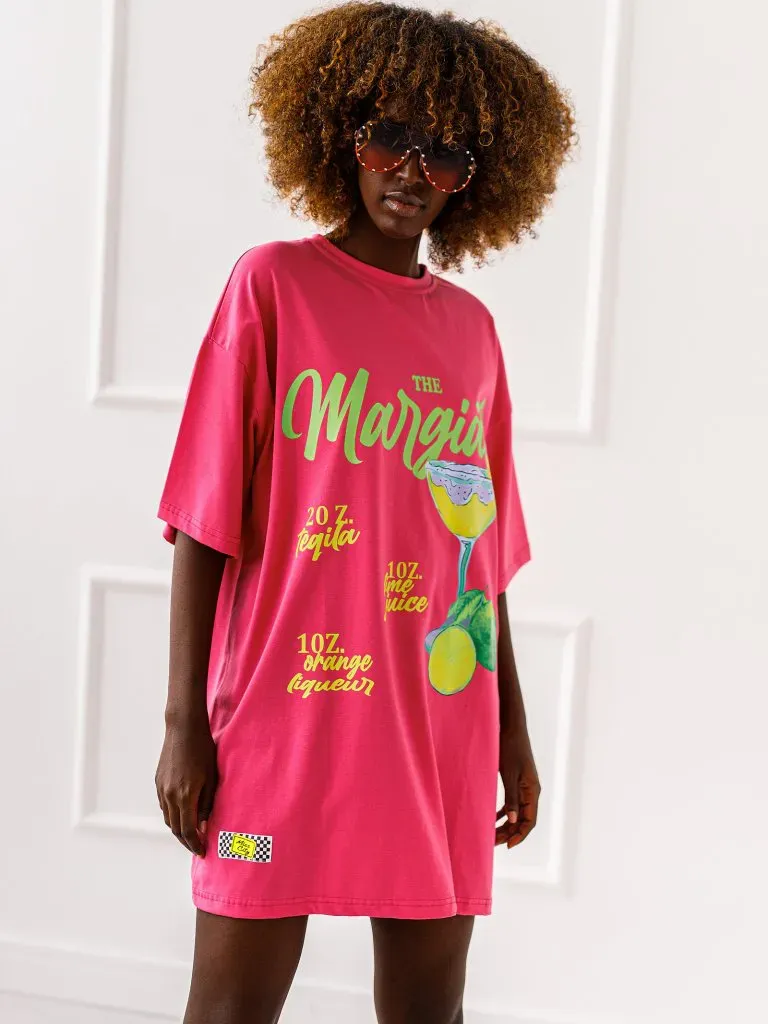 T-shirt Margarita Mood - Fuksja