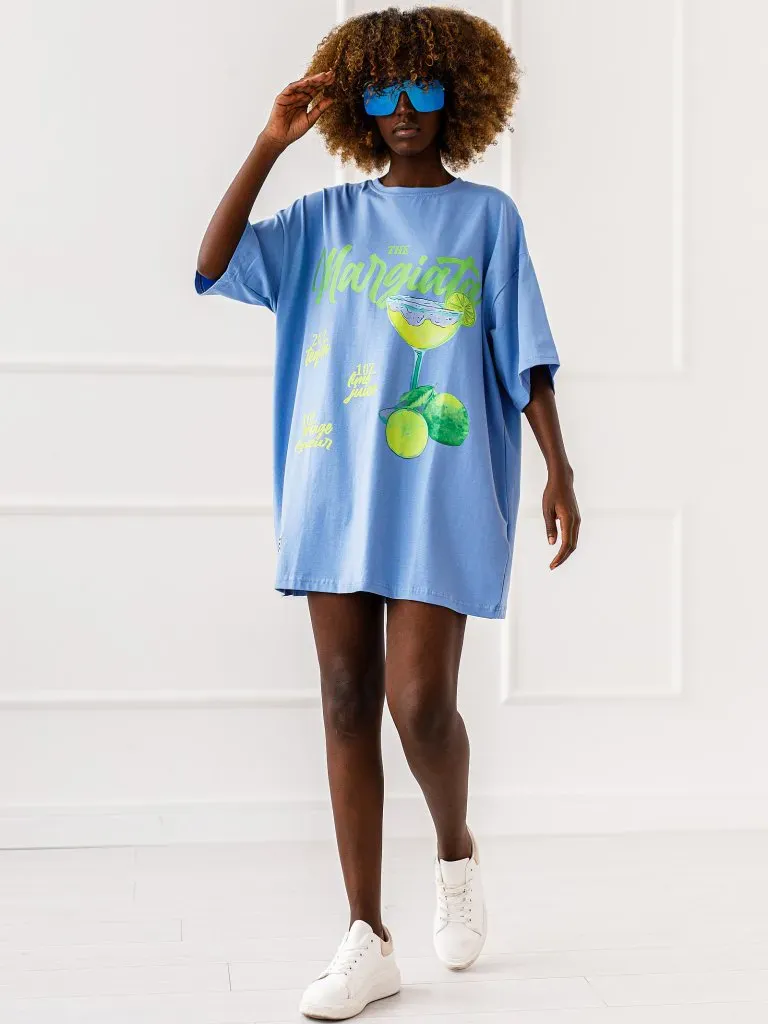T-shirt Margarita Mood - Niebieski