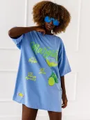 T-shirt Margarita Mood - Niebieski