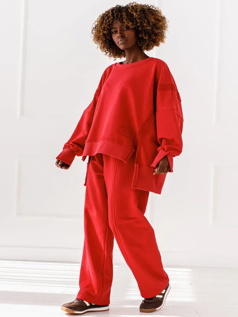 Bluza Simple  - Czerwona